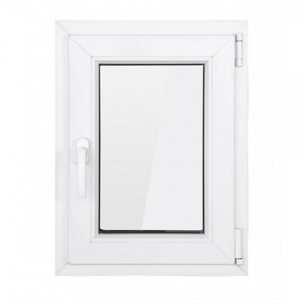 Fereastra PVC cu geam termopan, profil VEKA 82MD - 6 camere izolare, alb, 56x86 cm, dreapta, oscilobatant