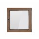 Fereastra PVC cu geam termopan, profil VEKA 76AD - 6 camere izolare, alb, 56x56 cm, dreapta, oscilobatant