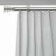 Galerie cu profil aluminiu Arita, Ø 19mm, simplă nichel cu consolă plată