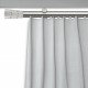 Galerie cu profil aluminiu Con Briliant, Ø 19mm, simplă nichel cu consolă plată