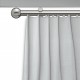 Galerie cu profil aluminiu Dop Rotund, Ø 19mm, simplă nichel cu consolă plată