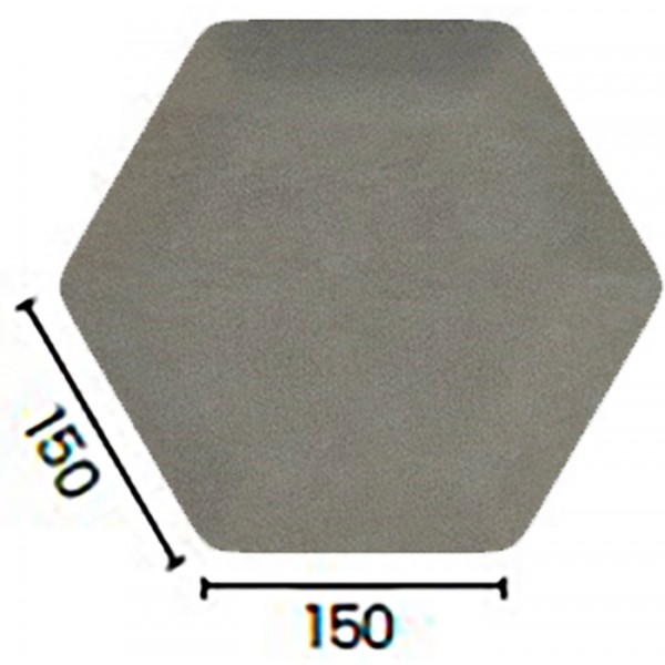 DECOTOUCH - Panou tapitat hexagonal nisip 6 laturi 15 cm