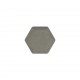 DECOTOUCH - Panou tapitat hexagonal gri 6 laturi 15 cm