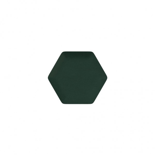 DECOTOUCH - Panou tapitat hexagonal verde englez 6 laturi 15 cm