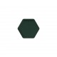 DECOTOUCH - Panou tapitat hexagonal verde englez 6 laturi 15 cm