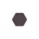 DECOTOUCH - Panou tapitat hexagonal violet 6 laturi 15 cm