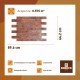 Panouri Decorative Brick Top Gun, PVC, SET 12 BUCATI, suprafata totala acoperita 6.90 mp, Panouri decorative, brick-top-gun