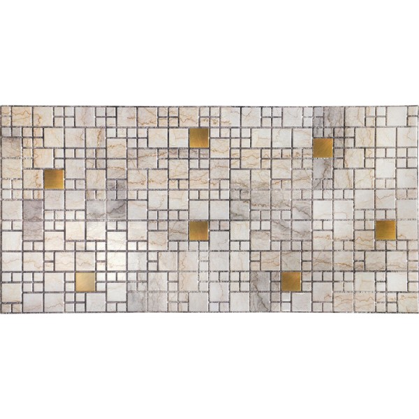 Panou decorativ din PVC Mosaic Marble with Gold