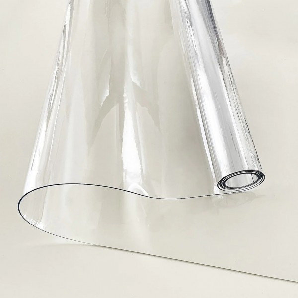 Protectie de masa, PVC 1.4 mm, siliconata transparenta, 90x100cm
