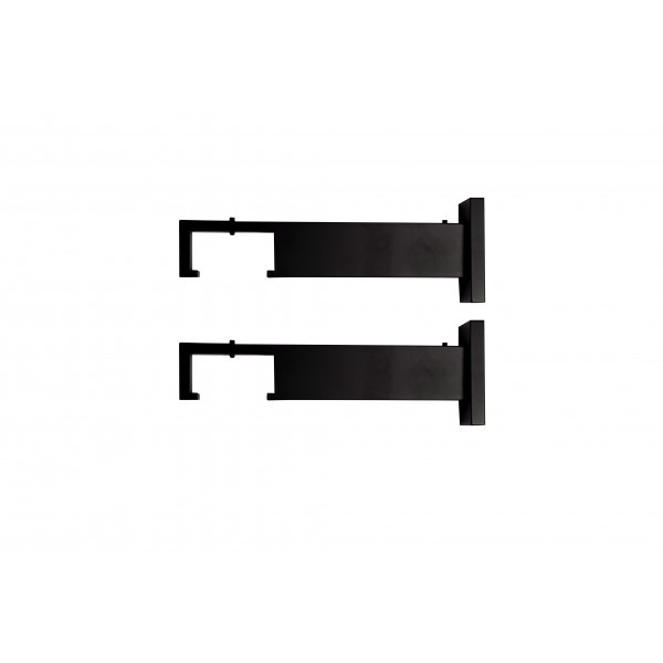 Set sina aluminiu PL negru mat 300 cm (accesorii negre) - prindere perete