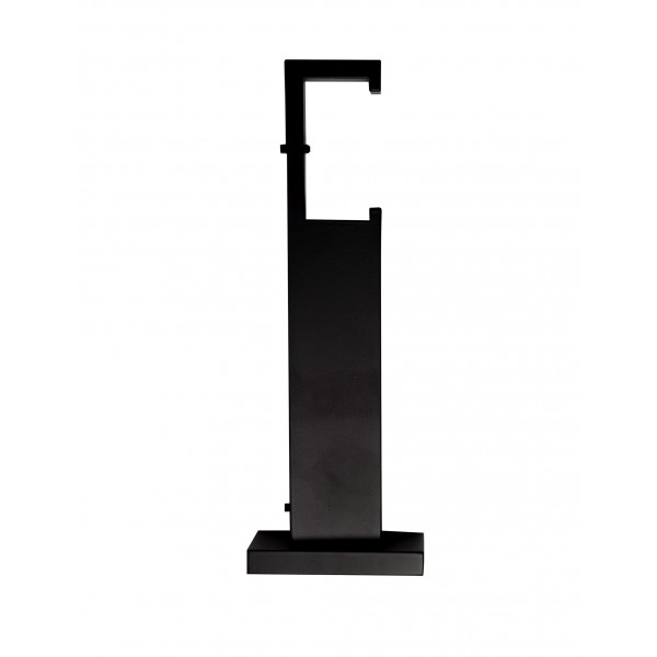 Set sina aluminiu PL negru mat 250 cm (accesorii negre) - prindere perete