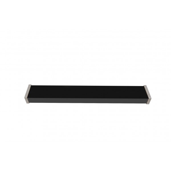 Set sina aluminiu PL negru mat 400 cm (accesorii crom) - fara console