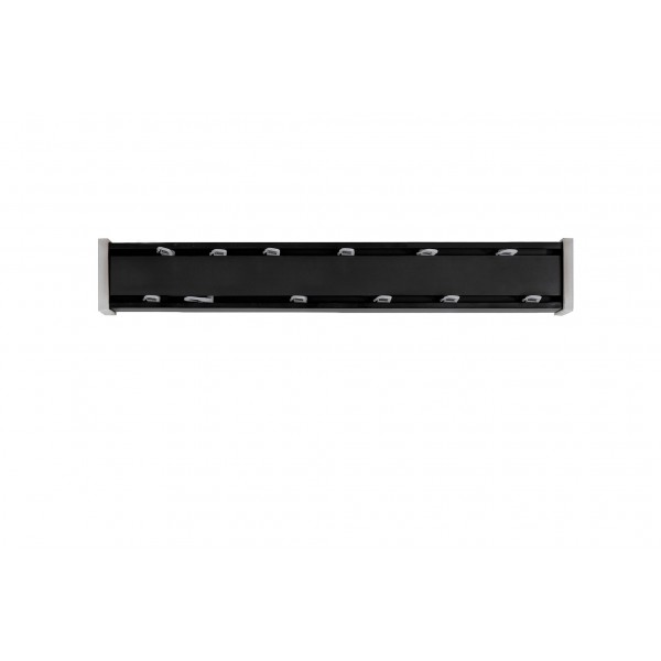 Set sina aluminiu PL negru mat 150 cm (accesorii crom) - fara console