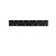 Set sina aluminiu PL negru mat 200 cm (accesorii crom) - fara console
