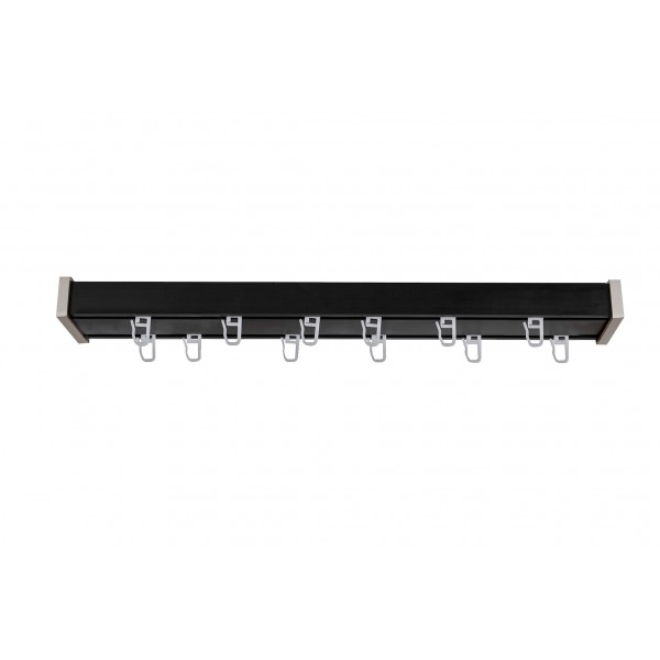 Set sina aluminiu PL negru mat 250 cm (accesorii crom) - fara console