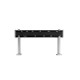 Set sina aluminiu PL negru mat 150 cm (accesorii crom) - prindere perete