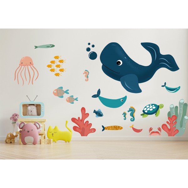 Sticker decorativ pentru perete - model Ocean, Stickere decorative, Ocean