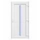 Usa intrare PVC Eli, 5 camere izolare, 980x2000 mm, deschidere stanga privit din interior, alb