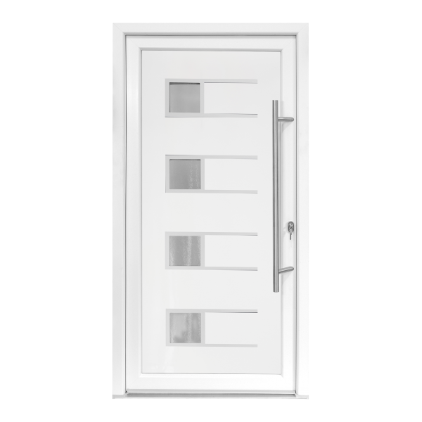 Usa intrare PVC Efraim, 5 camere izolare, 980x2000 mm, deschidere dreapta privit din interior, alb