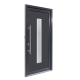 Usa intrare PVC Serena, 5 camere izolare, 980x2000 mm, deschidere stanga privit din interior, alb interior/antracit exterior