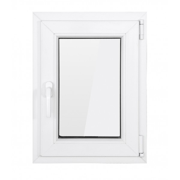 Fereastra PVC cu geam termopan, profil VEKA 76AD - 6 camere izolare, alb, 56x86 cm, dreapta, oscilobatant