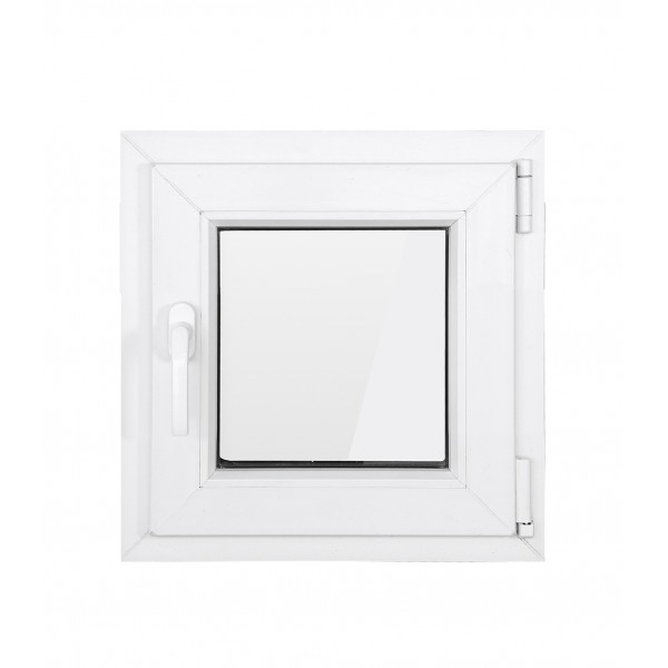 Fereastra PVC cu geam termopan, profil BASTION - 5 camere izolare, alb, 49x66 cm, dreapta, oscilobatant