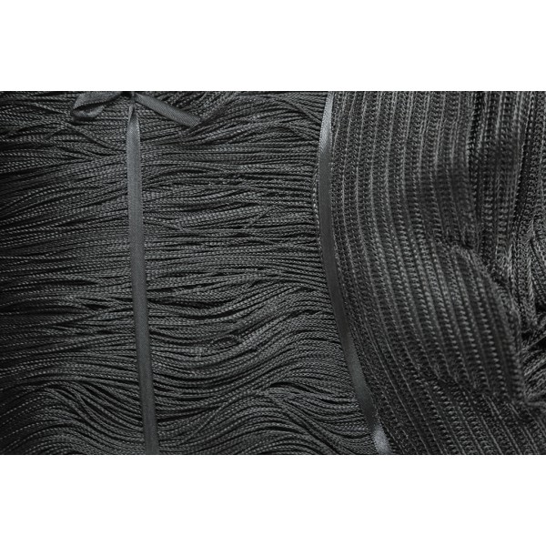 Perdea de ata, 300x270 cm, culoare negru, Draperii | Perdele - ready made, pedea-ata-negru