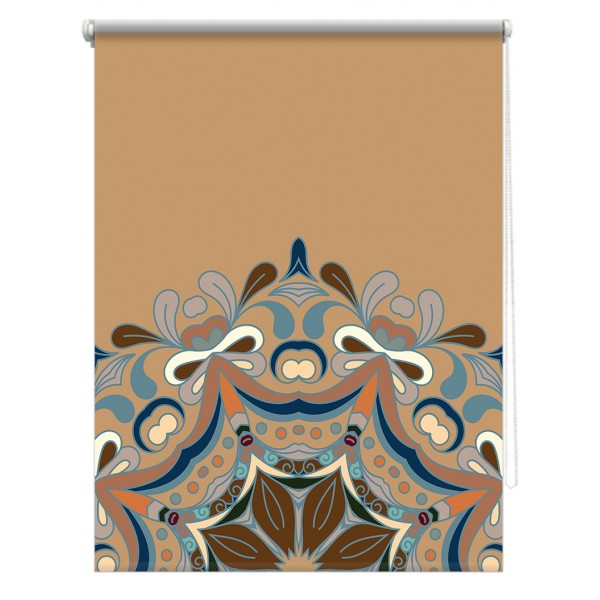 Rulou textil - Design Oriental Flower - model 5, Rulouri textile - cu print, Oriental-Flower-5